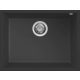 ELLECI - chiuvetă Quadra 110 UM G40 Nero montare sub blat