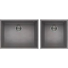   ELLECI - chiuvetă Quadra 210 G48 Cemento montare sub blat – produs în lichidare