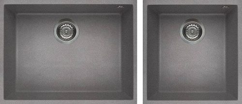 ELLECI - chiuvetă Quadra 210 G48 Cemento montare sub blat – produs în lichidare