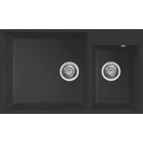   ELLECI - chiuvetă Quadra 440 UM G40 Nero montare sub blat – produs în lichidare