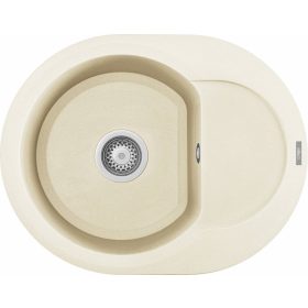 ELLECI - chiuvetă Easy ROUND 600 G62 Bianco Antico