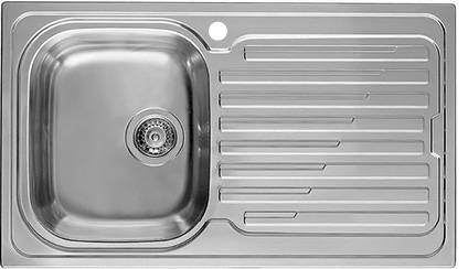 ELLECI - chiuvetă Sky 400 SX inox, cuvă stânga