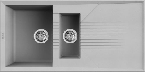 ELLECI - chiuvetă Tekno 475 M79 Aluminium – produs în lichidare