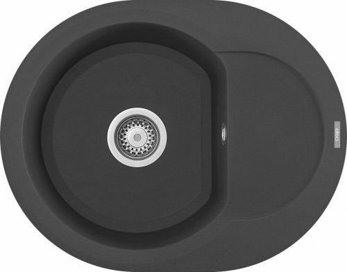 ELLECI - chiuvetă Easy ROUND 600 M70 Nero Metal – disponibil până la epuizarea stocului