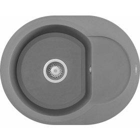   ELLECI - chiuvetă Easy ROUND 600 M73 Titanium – produs în lichidare