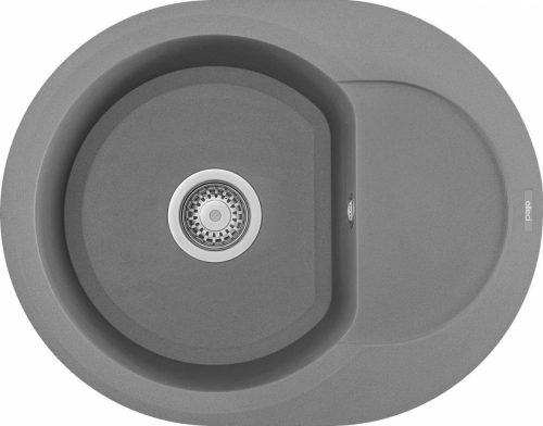 ELLECI - chiuvetă Easy ROUND 600 M73 Titanium – produs în lichidare