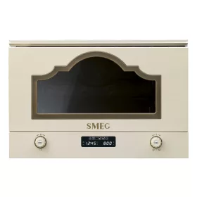   SMEG BEÉPÍTHETŐ MIKROHULLÁMÚ SÜTŐ, Cortina design, 22 liter, bézs