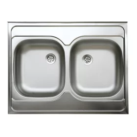 LIVINOX 132 chiuvetă din inox cu două cuve 800x600 mm