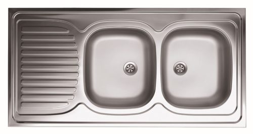 LIVINOX 134 chiuvetă inox, serie 60 cm, cu cuvă plină (dreapta)