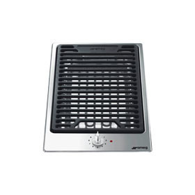   SMEG DOMINO GRILL FŐZŐLAP, Classic design, 31 cm, 1 főzőzóna, inox