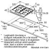 Bosch PGP6B5K60 Serie2 Inox Gázfőzőlap Elülső Vezérléssel