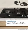 BOSCH PPQ7A6I40 Serie|6 Beépíthető gázfőzőlap Fekete | 75 cm