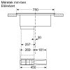 BOSCH PVS811B16E Serie|4 Beépíthető indukciós főzőlap, beépített elszívóval | Fekete