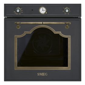   SMEG HŐLÉGKEVERÉSES SÜTŐ, Cortina design, 60 cm, analóg, antracit