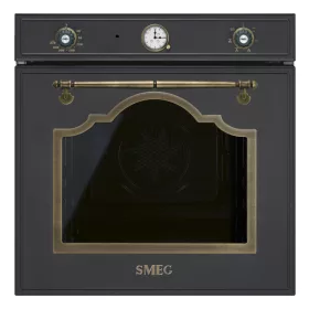   SMEG cu ventilație cuptor, Cortina design, 60 cm, analogic, antracit