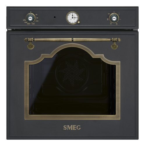 SMEG HŐLÉGKEVERÉSES SÜTŐ, Cortina design, 60 cm, analóg, antracit