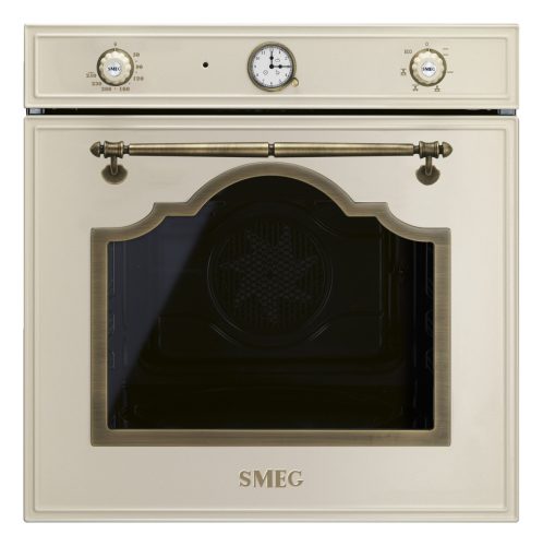 SMEG HŐLÉGKEVERÉSES SÜTŐ, Cortina design, 60 cm, analóg, bézs