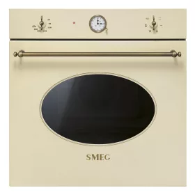   SMEG cu ventilație cuptor, Colonial design, 60 cm, analogic, bej