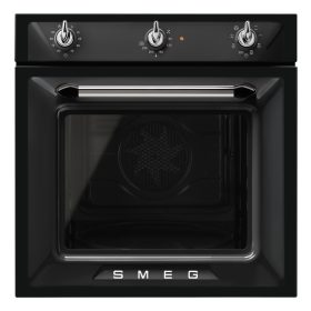   SMEG LÉGKEVERÉSES SÜTŐ, Victoria design, 60 cm, analóg, fekete