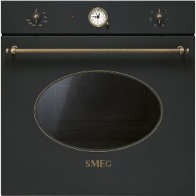   SMEG HŐLÉGKEVERÉSES SÜTŐ, Colonial design, 60 cm, analóg, antracit