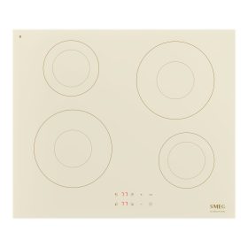   SMEG INDUKCIÓS FŐZŐLAP, Universal design, 60 cm, 4 főzőzóna, bézs 