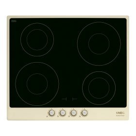   SMEG INDUKCIÓS FŐZŐLAP, Cortina design, 60 cm, 4 főzőzóna, bézs