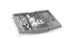 Bosch SMS2HVI02E Serie 2 Inox Okos Mașină de spălat vase Home Connect Funkcióval