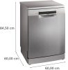 Bosch SMS4HVI14E Serie4 Inox Csendes Mosogatógép Üvegvédelemmel