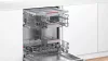 Bosch SMV4HVX00E Serie 4 Teljesen Încorporabil Mașină de spălat vase VarioFlex Kosárral