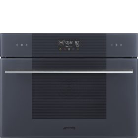   SMEG KOMPAKT KOMBINÁLT GŐZSÜTŐ, Linea design, Galileo, 45 cm, ES LCD, neptune szürke üveg