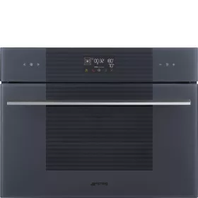   SMEG KOMPAKT KOMBINÁLT GŐZSÜTŐ, Linea design, Galileo, 45 cm, ES LCD, neptune szürke üveg