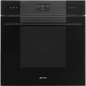   SMEG cu ventilație cuptor, Linea design, Galileo, 60 cm, ES LCD, negru intens sticlă