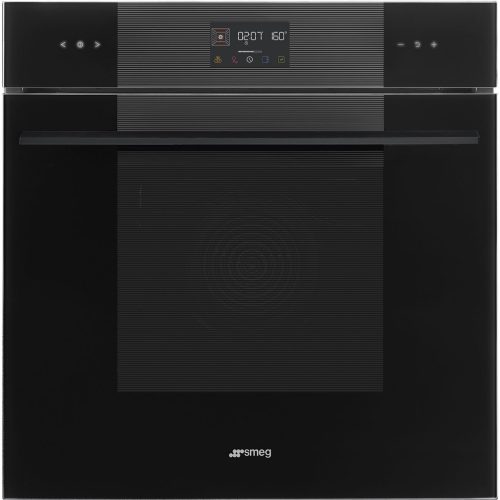 SMEG HŐLÉGKEVERÉSES SÜTŐ, Linea design, Galileo, 60 cm, ES LCD, mélyfekete üveg