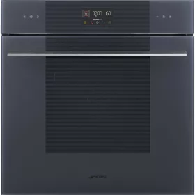   SMEG cu ventilație cuptor, Linea design, Galileo, 60 cm, ES LCD, gri neptun sticlă