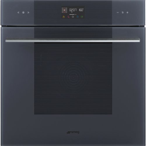 SMEG HŐLÉGKEVERÉSES SÜTŐ, Linea design, Galileo, 60 cm, ES LCD, neptune szürke üveg