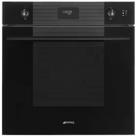  SMEG KOMBINÁLT PIROLITIKUS SÜTŐ, GŐZFUNKCIÓVAL, Linea design, Galileo, 60 cm, CS LCD, mélyfekete üveg