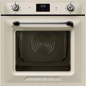   SMEG PIROLITIKUS HŐLÉGKEVERÉSES SÜTŐ, Victoria design, Galileo, 60 cm, ES LCD, bézs
