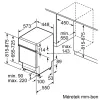 Bosch SPI6EMS21E Home Connect parțial încorporabil mașină de spălat vase