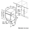 Bosch SPI6ZMS35E Serie 6 Keskeny Félig Încorporabil Prémium Mașină de spălat vase